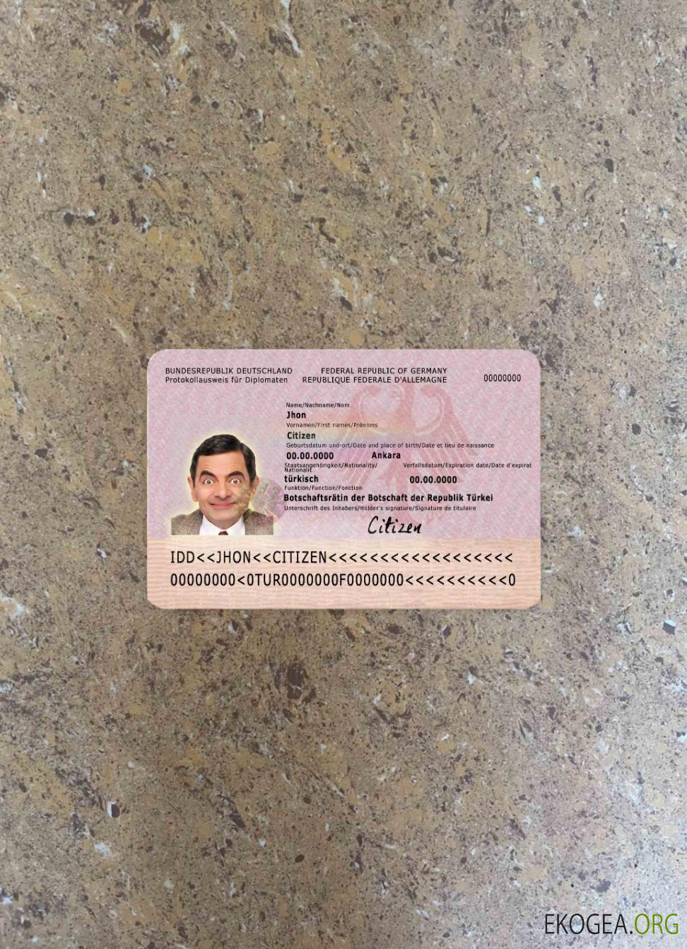 Protocole allemand pour les diplomates photolook AVANT